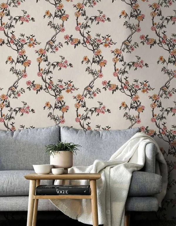 Imported_Paper_Peel_And_Stick_Pink_Floral_Branch_Wallpaper