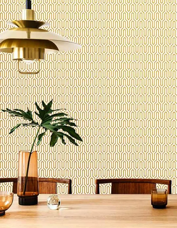 Imported_Paper_Geometric_Yellow_Brown_Peel_And_Stick_Wallpaper