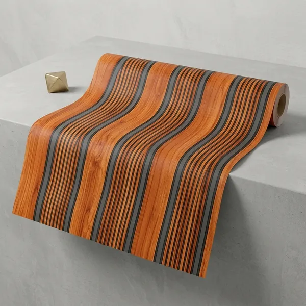Imported_Paper_Contemporary_Vertical_Stripe_Orange_Wallpaper