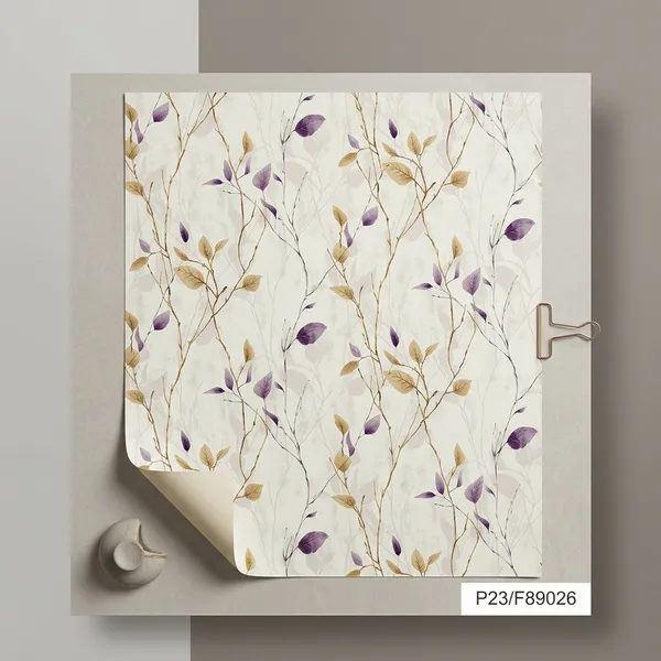 Imported_Paper_Modern_Botanical_Leaf_Pattern_Wallpaper