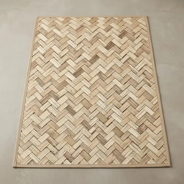 Beige_Herringbone_Woven_Bamboo_Floor_Mat
