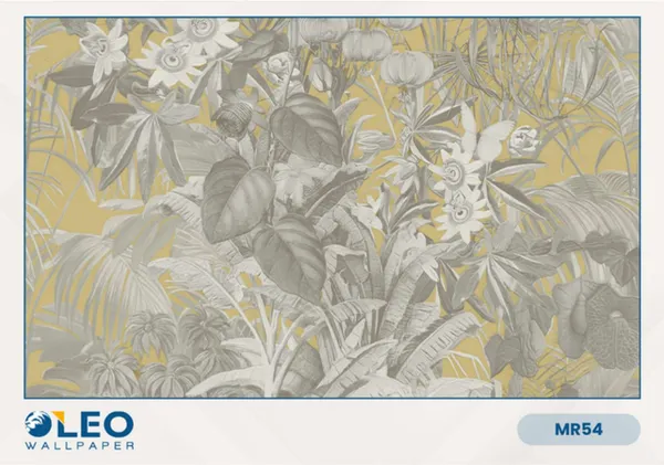 Imported_Paper_Tropical_Jungle_Botanical_Yellow_Grey_Wallpaper