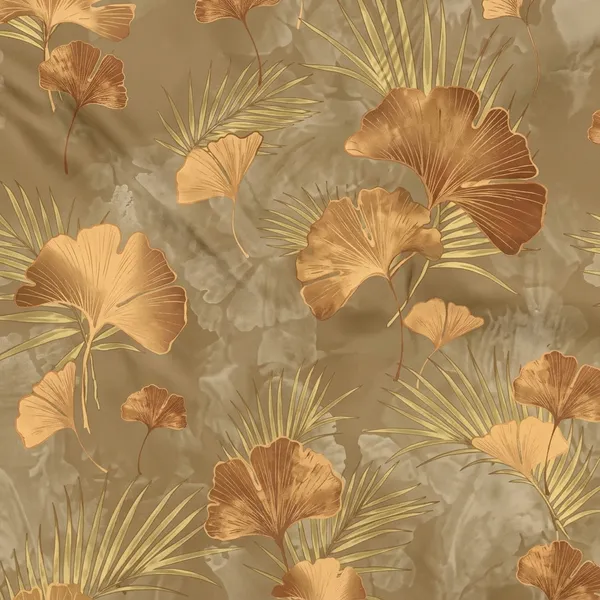 Beige_Floral_Botanical_Print_Fabric
