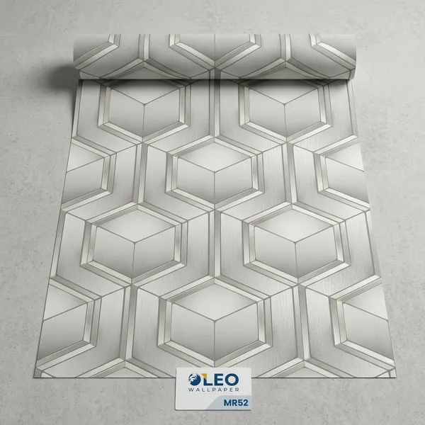 Imported_Paper_Modern_3d_Geometric_Cube_Pattern_Wallpaper