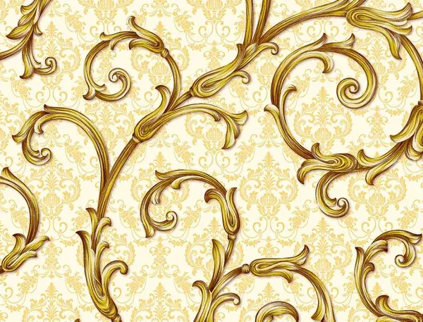 Imported_Paper_Victorian_Gold_Baroque_Scrollwork_Wallpaper