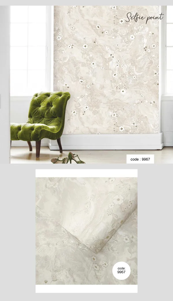 Imported_Paper_Elegant_Floral_Botanical_Print_Wallpaper