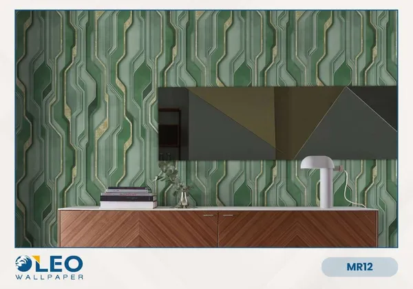 Imported_Paper_Modern_Green_Circuit_Board_Pattern_Wallpaper