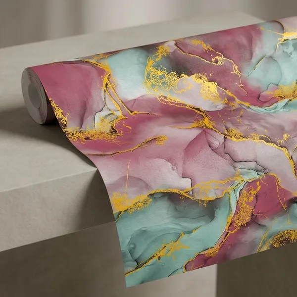 Imported_Paper_Abstract_Watercolor_Gold_Marble_Accent_Wallpaper