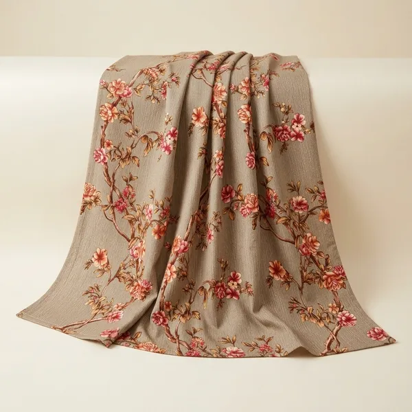 Beige_Floral_Print_Cotton_Fabric