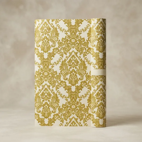 Imported_Paper_Baroque_Gold_Olive_Damask_Pattern_Wallpaper