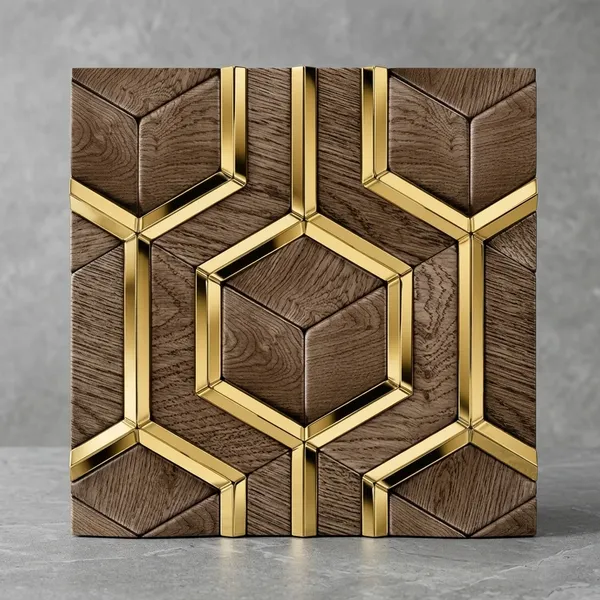 Wood_And_Metal_Modern_3d_Hexagonal_Decorative_Wall_Panel