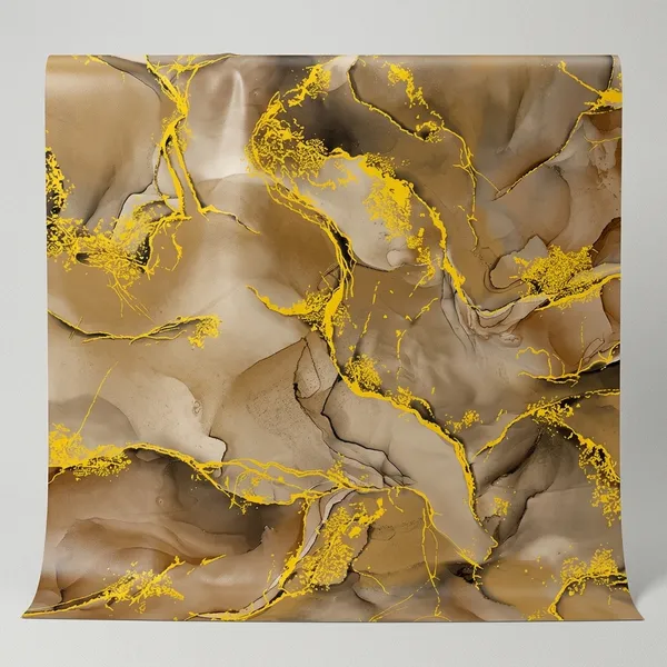 Imported_Paper_Gold_Brown_Marble_Abstract_Wall_Art_Wallpaper