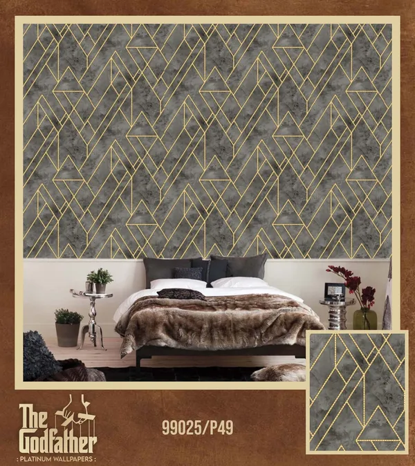 Imported_Paper_Art_Deco_Grey_Gold_Geometric_Triangle_Wallpaper