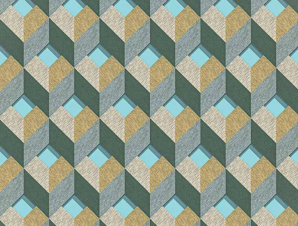 Imported_Paper_Modern_3d_Geometric_Cube_Pattern_Wallpaper