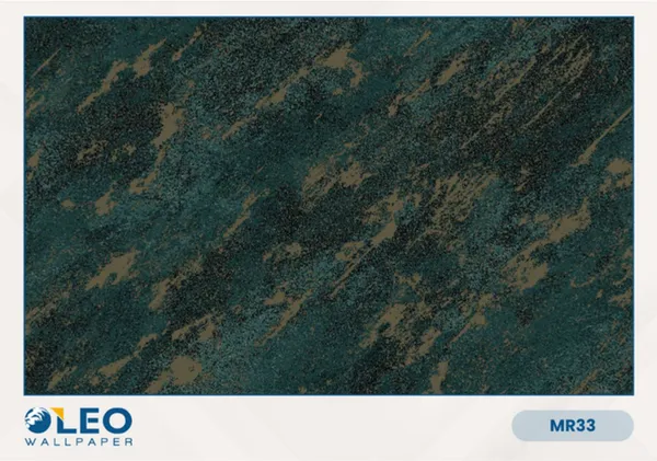 Imported_Paper_Teal_Gold_Marble_Diagonal_Brushstroke_Wallpaper