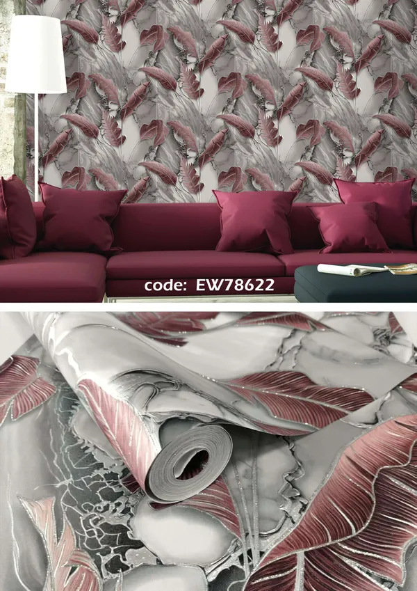 Vinyl_Botanical_Feather_Floral_Pink_Peel_And_Stick_Wallpaper