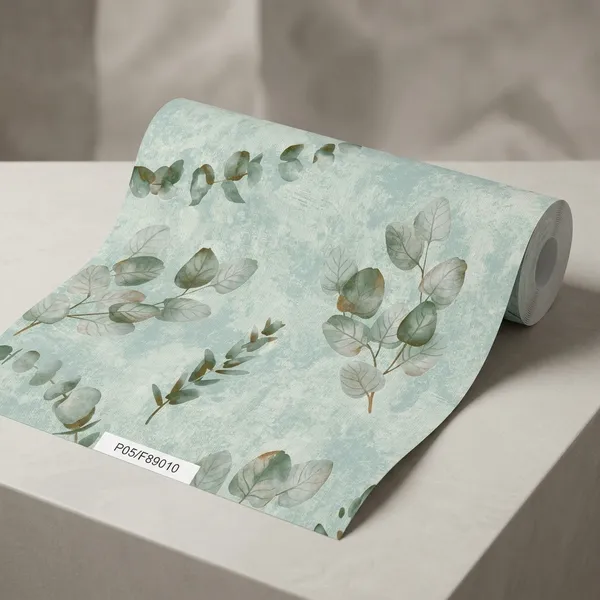 Imported_Paper_Botanical_Eucalyptus_Leaf_Watercolor_Wallpaper