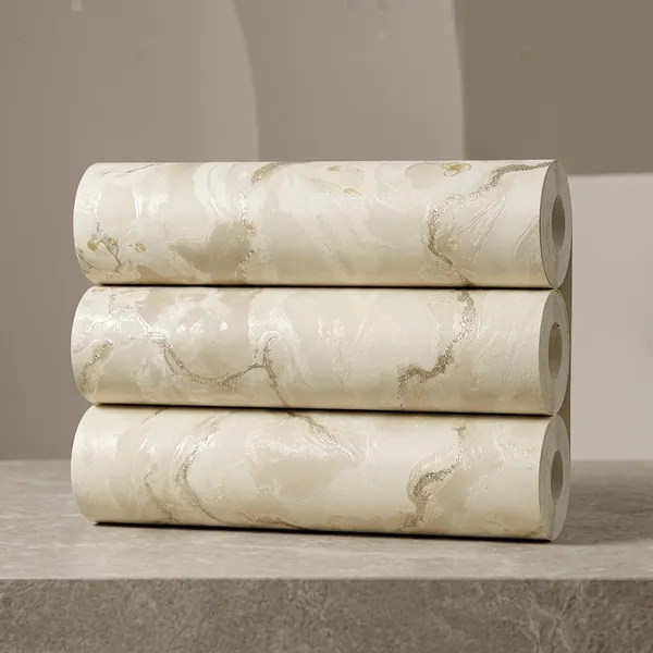Imported_Paper_Modern_Marble_Beige_Wallpaper