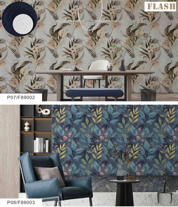 Imported_Paper_Earthy_Tropical_Leaves_Peel_And_Stick_Wallpaper