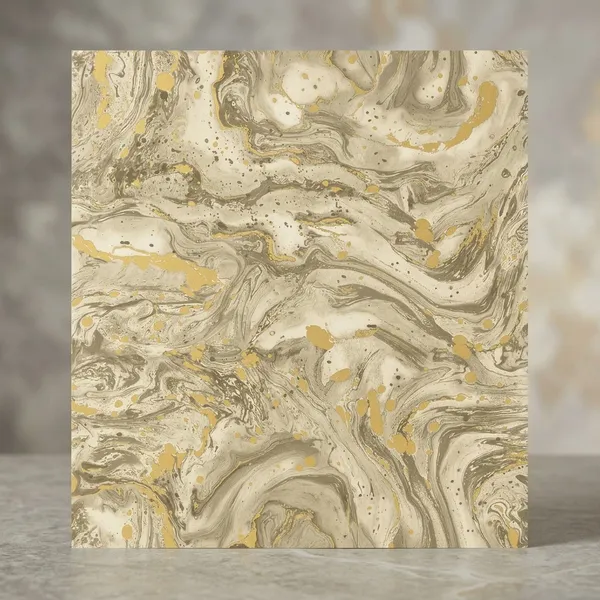 Imported_Paper_Contemporary_Marble_Swirl_Gold_Accent_Wallpaper