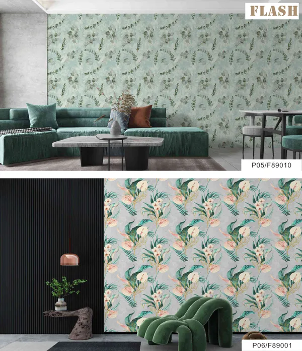 Imported_Paper_Botanical_Eucalyptus_Leaf_Self_Adhesive_Wallpaper