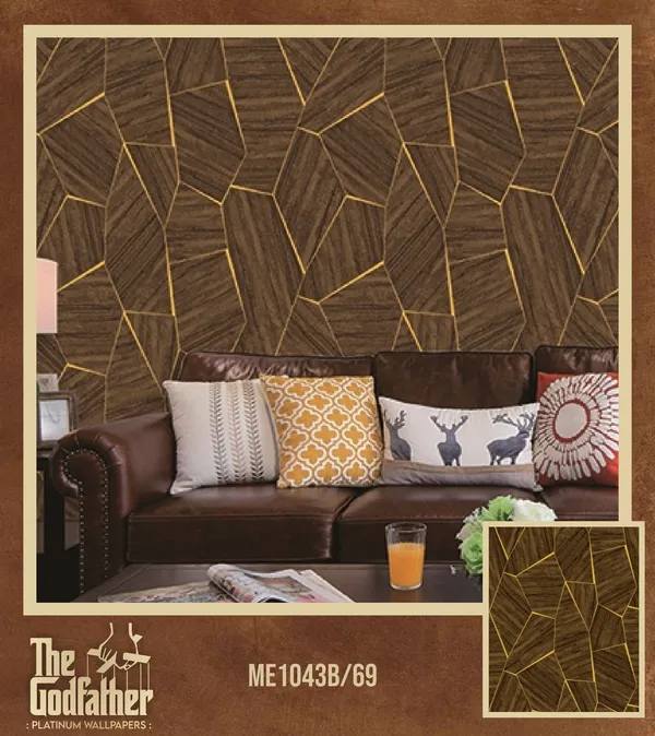 Imported_Paper_Luxe_Brown_Wood_Gold_Geometric_Mosaic_Wallpaper