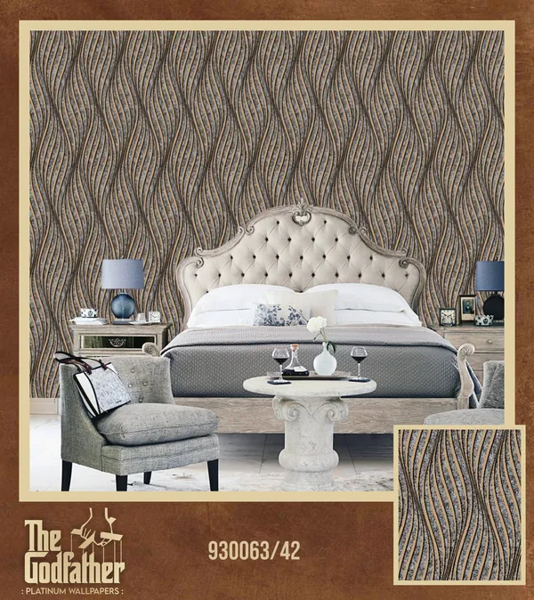 Imported_Paper_Modern_Brown_Beige_Vertical_Wave_Texture_Wallpaper