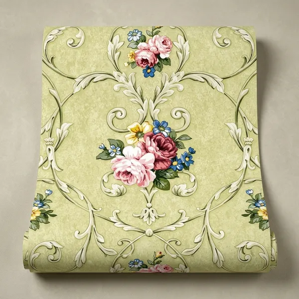 Imported_Paper_Victorian_Damask_Beige_Pink_Rose_Floral_Wallpaper