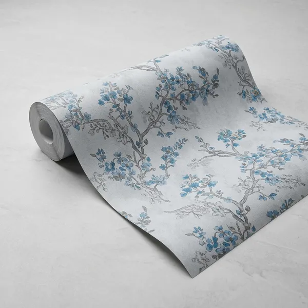 Imported_Paper_Grey_Floral_Branch_Peel_And_Stick_Wallpaper