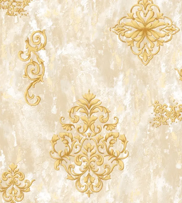 Imported_Paper_Baroque_Gold_Damask_Cream_Textured_Wallpaper