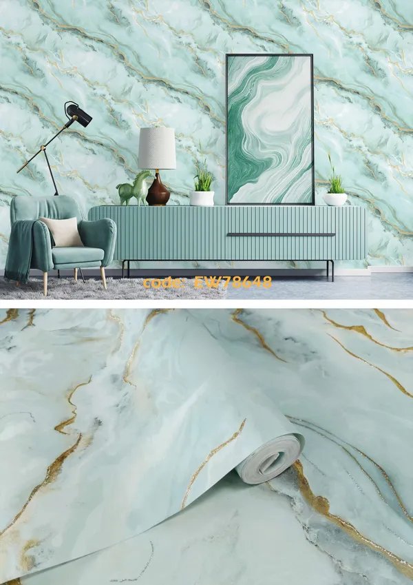 Imported_Paper_Marble_Peel_And_Stick_Mint_Green_Gold_Wallpaper