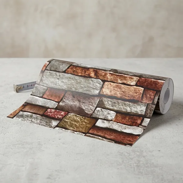 Imported_Paper_Contemporary_Stone_Brick_Pattern_Wallpaper