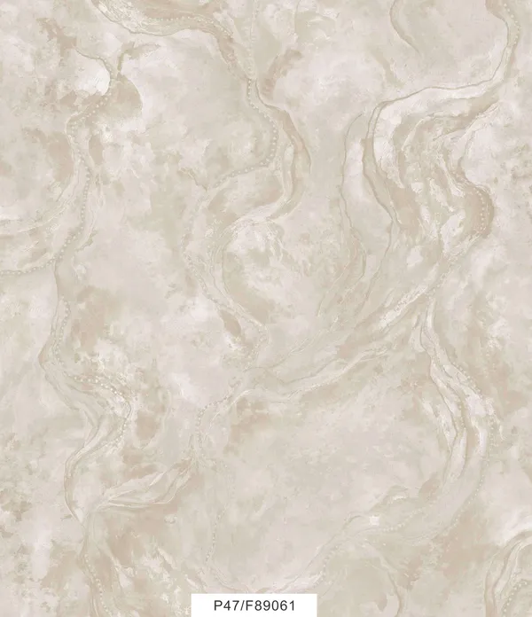 Imported_Paper_Modern_Beige_Marble_Effect_Wallpaper