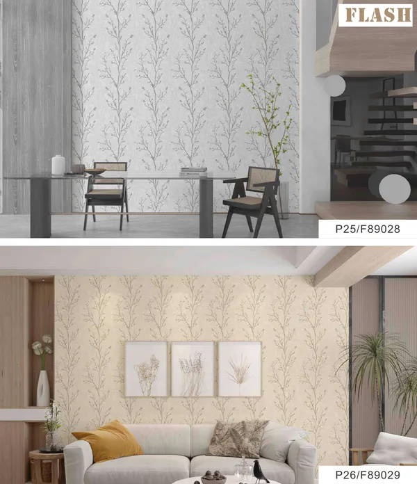 Imported_Paper_Botanical_Beige_Branch_Self_Adhesive_Wallpaper