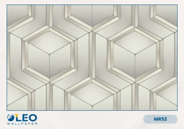 Imported_Paper_Modern_3d_Hexagonal_Geometric_Pattern_Wallpaper