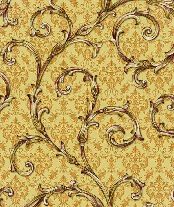 Imported_Paper_Victorian_Damask_Pattern_Gold_Brown_Wallpaper