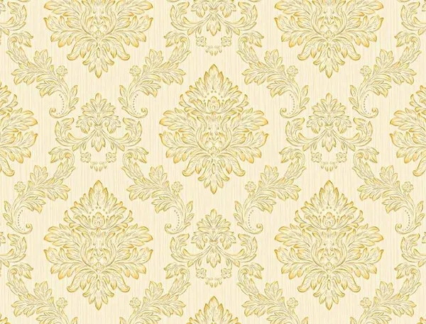 Imported_Paper_Gold_Cream_Ornate_Damask_Pattern_Wallpaper