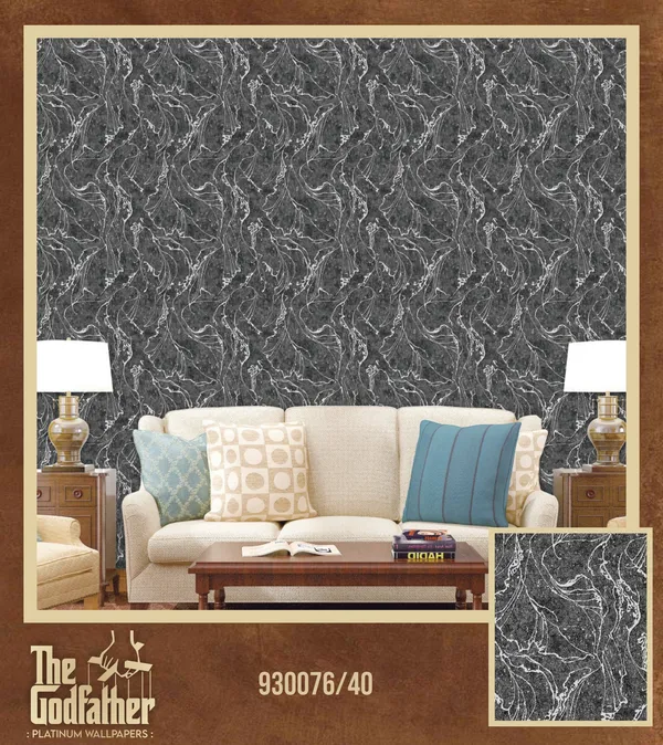 Imported_Paper_Contemporary_Black_White_Marble_Texture_Wallpaper