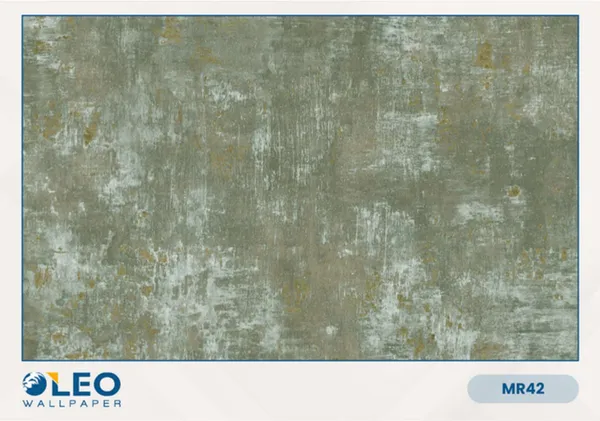 Imported_Paper_Contemporary_Abstract_Green_Beige_Textured_Wallpaper