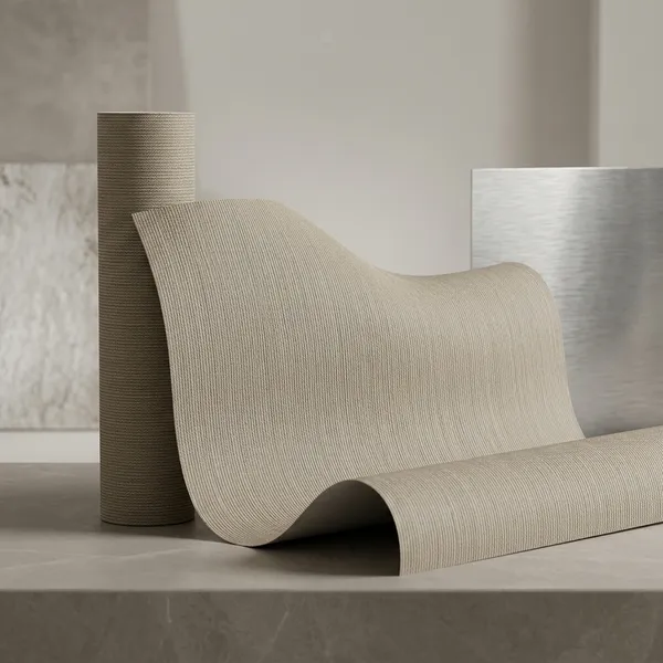 Imported_Paper_Modern_Plain_Beige_Vertical_Stripe_Wallpaper