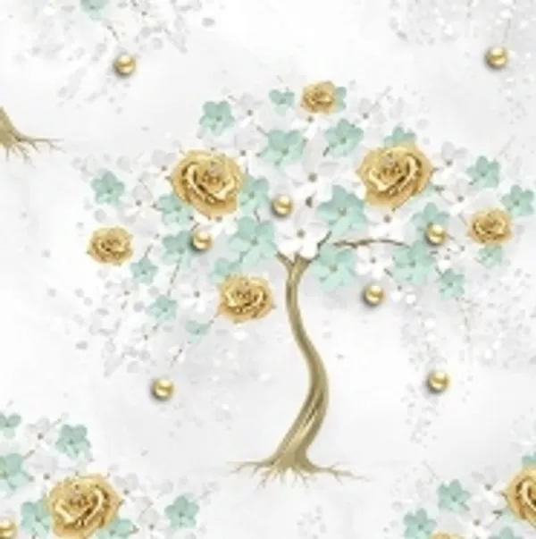 Imported_Paper_Decorative_Floral_Tree_Wall_Art_Wallpaper