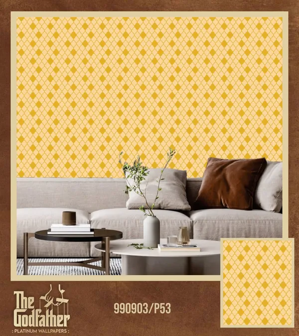Imported_Paper_Classic_Argyle_Diamond_Pattern_Yellow_Wallpaper