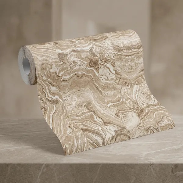 Imported_Paper_Beige_Brown_Marble_Texture_Wallpaper