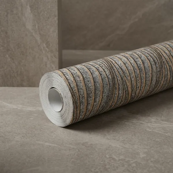 Imported_Paper_Modern_Brown_Beige_Vertical_Wave_Texture_Wallpaper