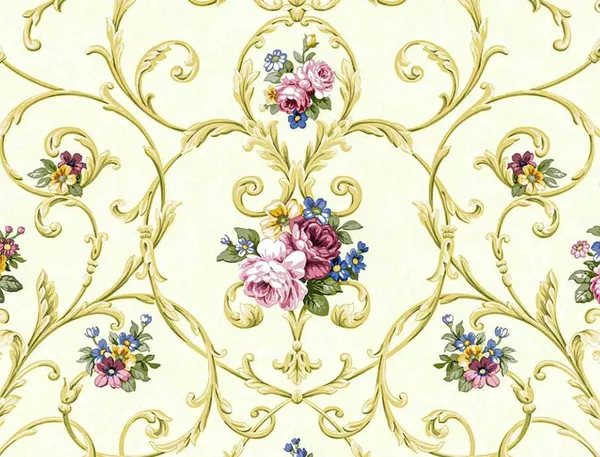 Imported_Paper_Classic_Cream_Floral_Scroll_Damask_Wallpaper