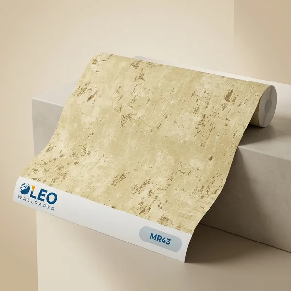 Beige_Textured_Wallpaper_With_Distressed_Finish