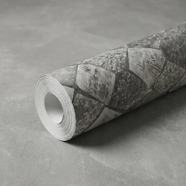 Imported_Paper_Contemporary_Grey_Marble_Tile_Texture_Wallpaper