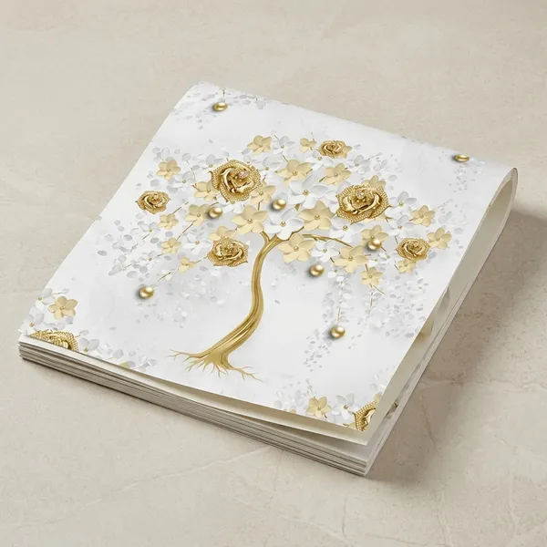 Imported_Paper_Elegant_Gold_White_Floral_Tree_Wallpaper