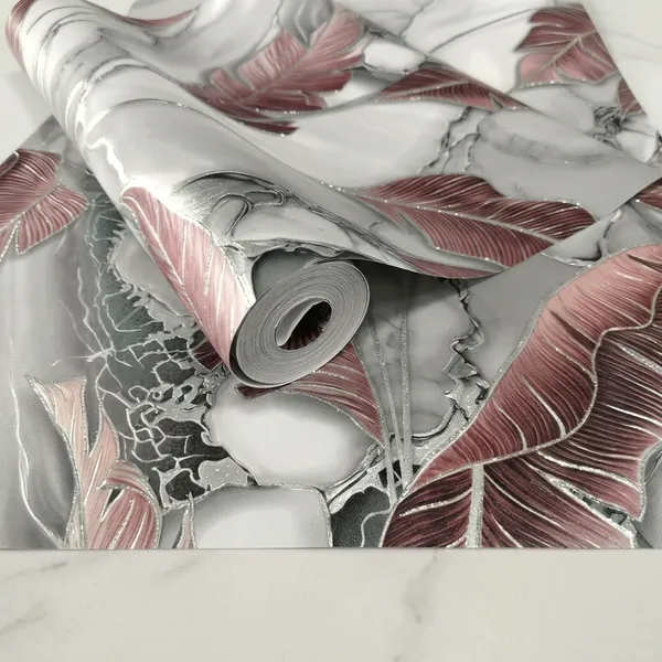 Vinyl_Botanical_Feather_Floral_Pink_Peel_And_Stick_Wallpaper
