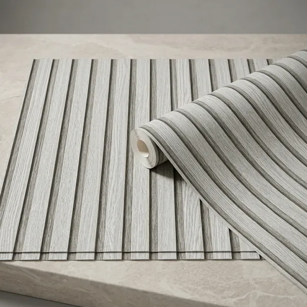 Imported_Paper_Modern_Brown_Vertical_Wood_Slat_Wallpaper